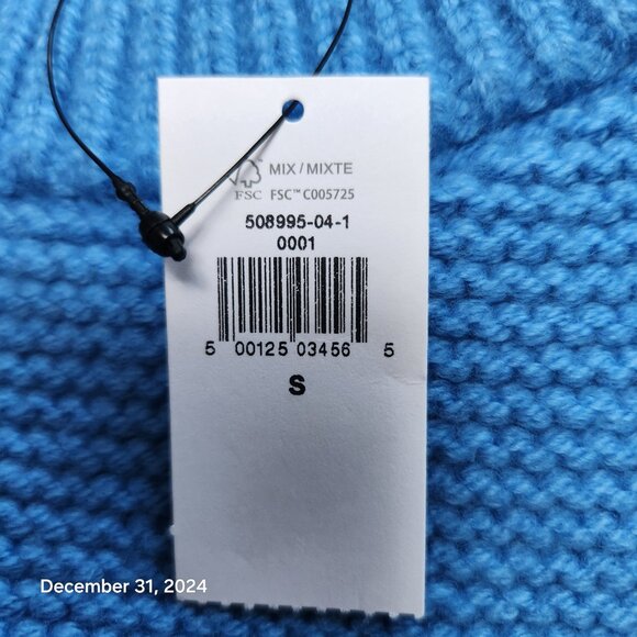 Banana republic! Cozy Blue Knit Sweater - Size Small - Picture 4 of 8